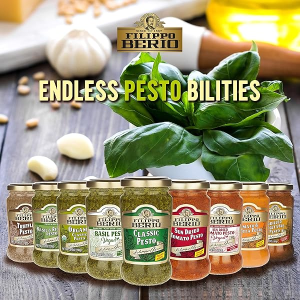 FILIPPO BERIO PESTO, TOMATO & RICOTTA, 6.7 OUNCE GLASS JAR, GLUTEN FREE, NON-GMO