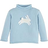 Mud Pie Baby-Boys Mud Pie Children's Blue Bunny Rollneck Sweater