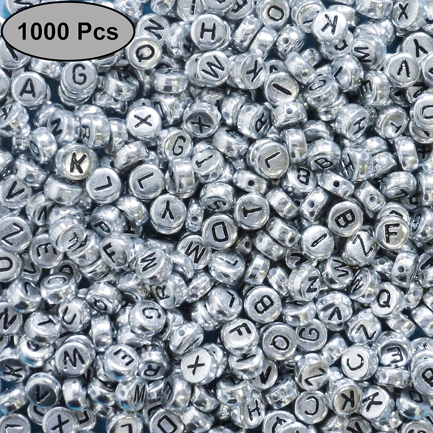 Alphabet Beads 1000pcs 6x6mm Jewellery Making Letter Beads for