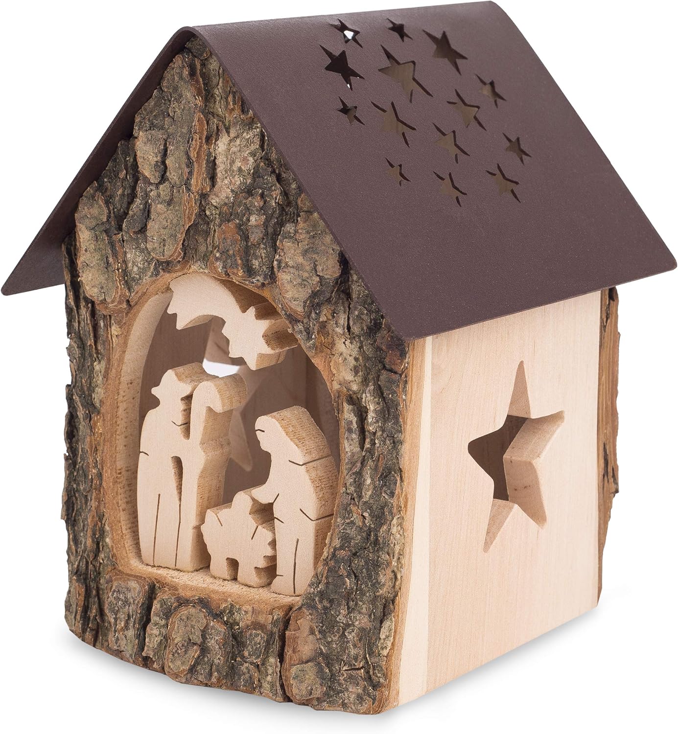 Forest Decor Nativity Scene Tealight Candle Holder, Christmas Candle Holder, Wooden Christmas Table Decorations, Rustic Christmas Decor, Perfect Christmas Table Centerpiece, Handmade in Germany