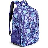 Lands' End Unisex Kids Large ClassMate Lightweight Durable Elementary School Backpack, Plum