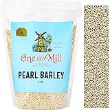 One in a Mill Pearl Barley 4lb Bulk Resealable Bag | For Beef Stew, Soups, Steel Cut Oatmeal, Casseroles & Cooking | Hearty P