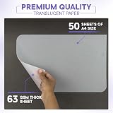 Xulmar Tracing Paper A4 63 GSM Pack of 50 Sheets for Patterns & Sketching view 2