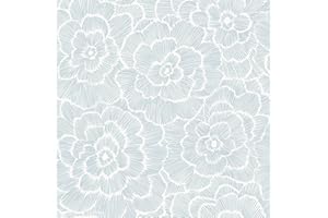 NuWallpaper NUS4048 Saraya Peel & Stick Wallpaper, Blue