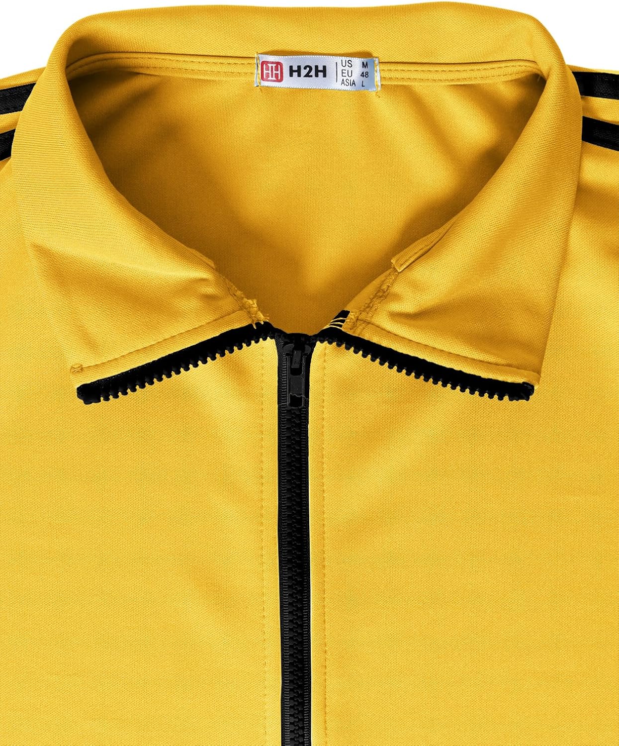 H2H Mens Active Slim Fit Track Lightweight Jacket Zip-up Long Sleeve Training Basic Designed at  Men’s Clothing store