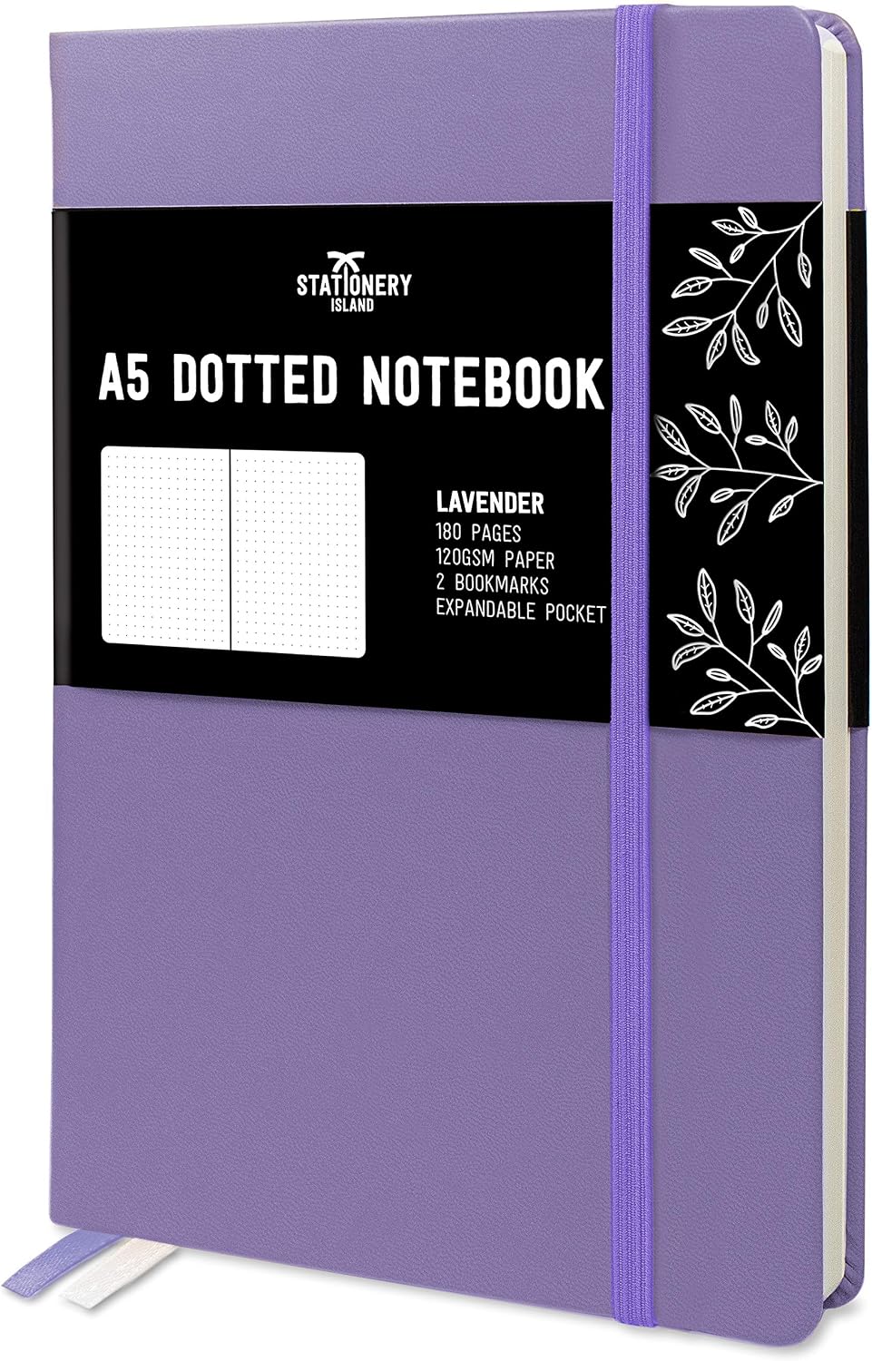 STATIONERY ISLAND Bullet Dotted Journal A5, Hardcover Dotted Notebook, Thick 120gsm Paper 180 Pages Journal Notebook
