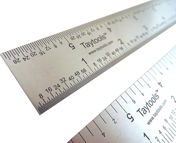Rk Hytqwr 6 Stainless Steel Pocket Rule Handy Ruler With Inch 1 32 Mm Metric Graduations 6 Inch Sliding Steel Ruler Diy Tools Measuring Layout Tools