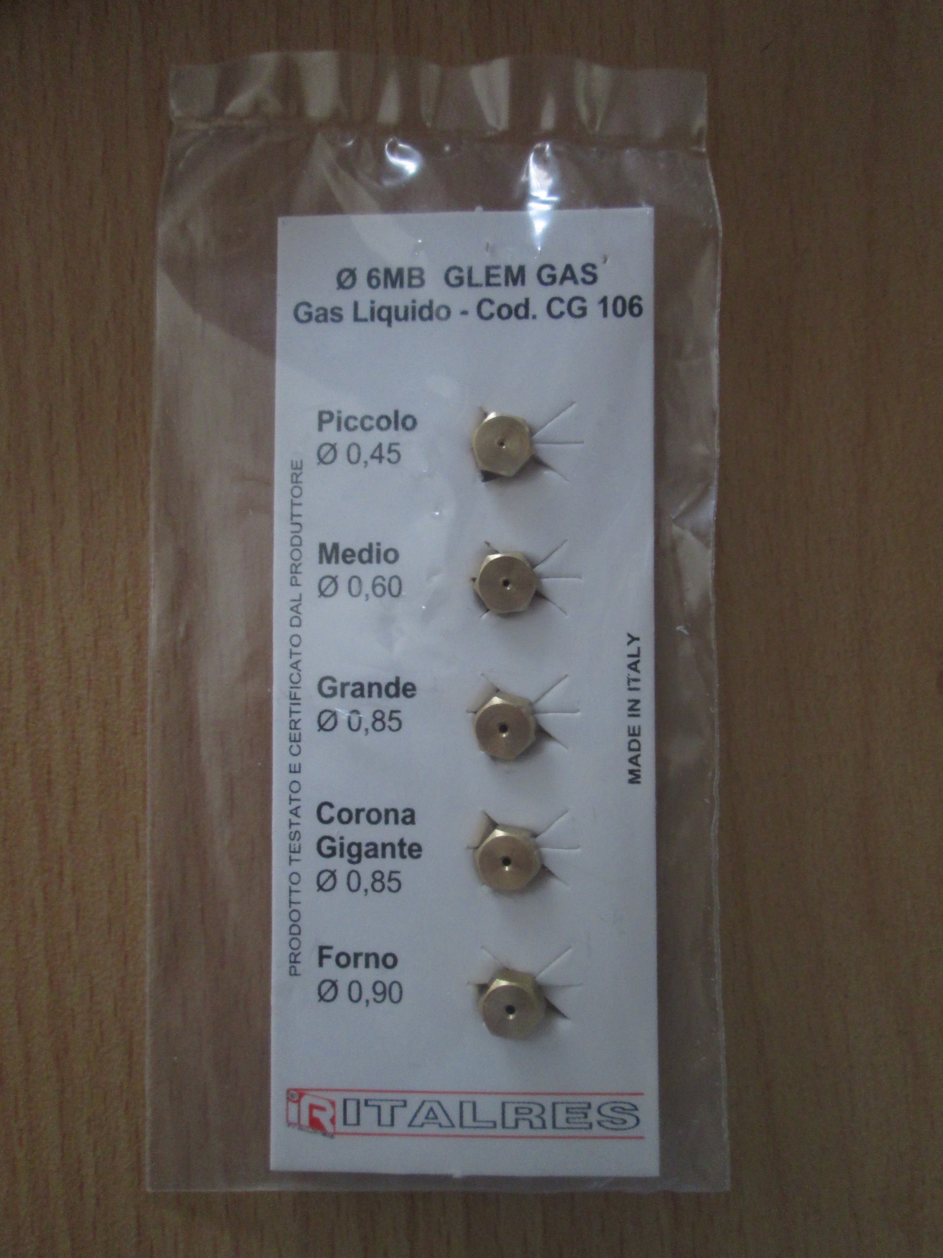 thumbnail image 2 of Zanussi Oven Natural Gas Hob Conversion Nozzle Jet Kit - Part Number 50269253006 2 of 14