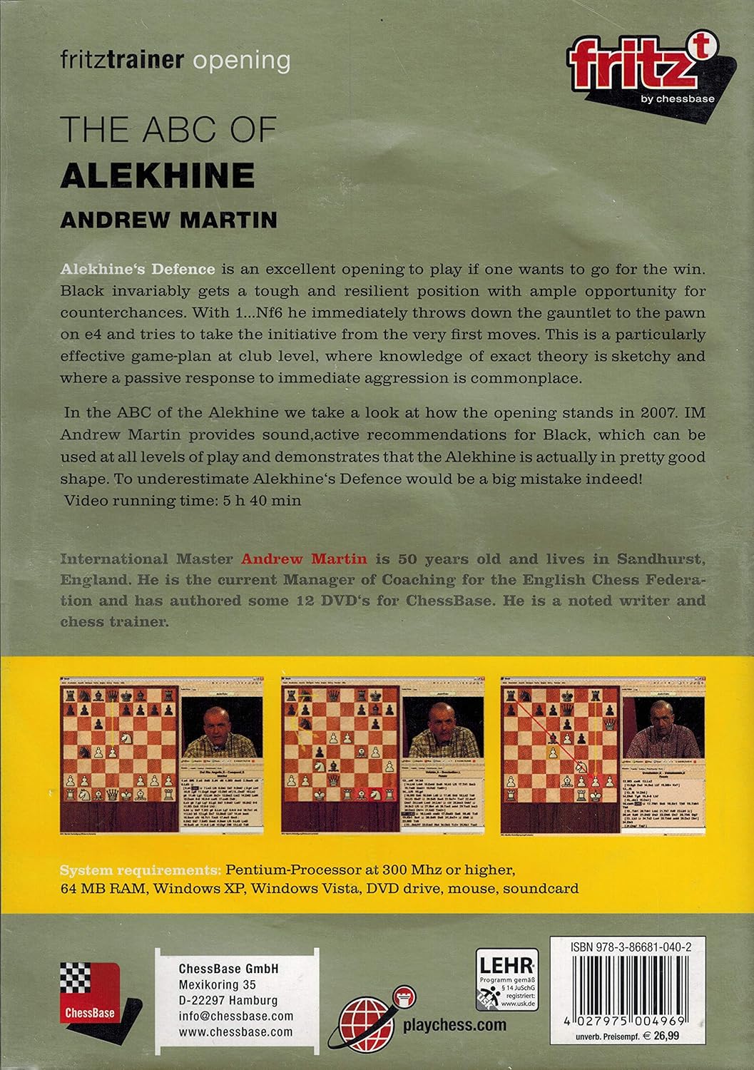 Amazon Com Andrew Martin The Abc Of Alekhine