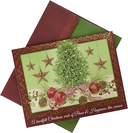 Lang Rosemary 1004832 - Tarjeta de Navidad en caja de árbol: Amazon.es: Oficina y papelería