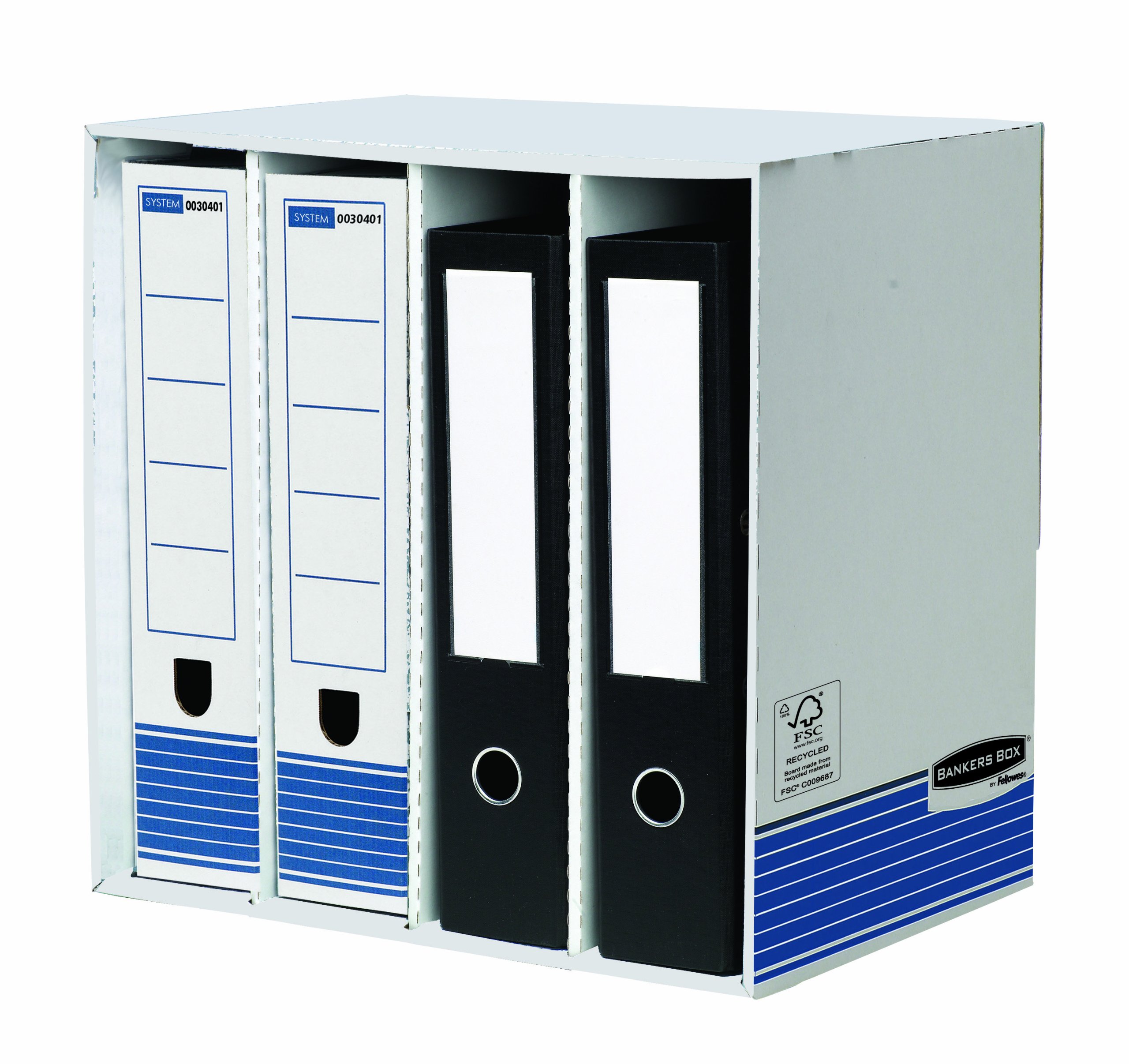 Fellowes Bankers Box System File Store with FastFold (Grey - Pack of 5)