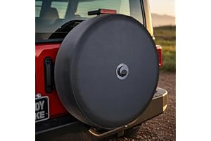 MOONET 32" Soft Black Tire Cover - Ideal Compatible with Ford Bronco (2021-2025) with Backup Cameras
