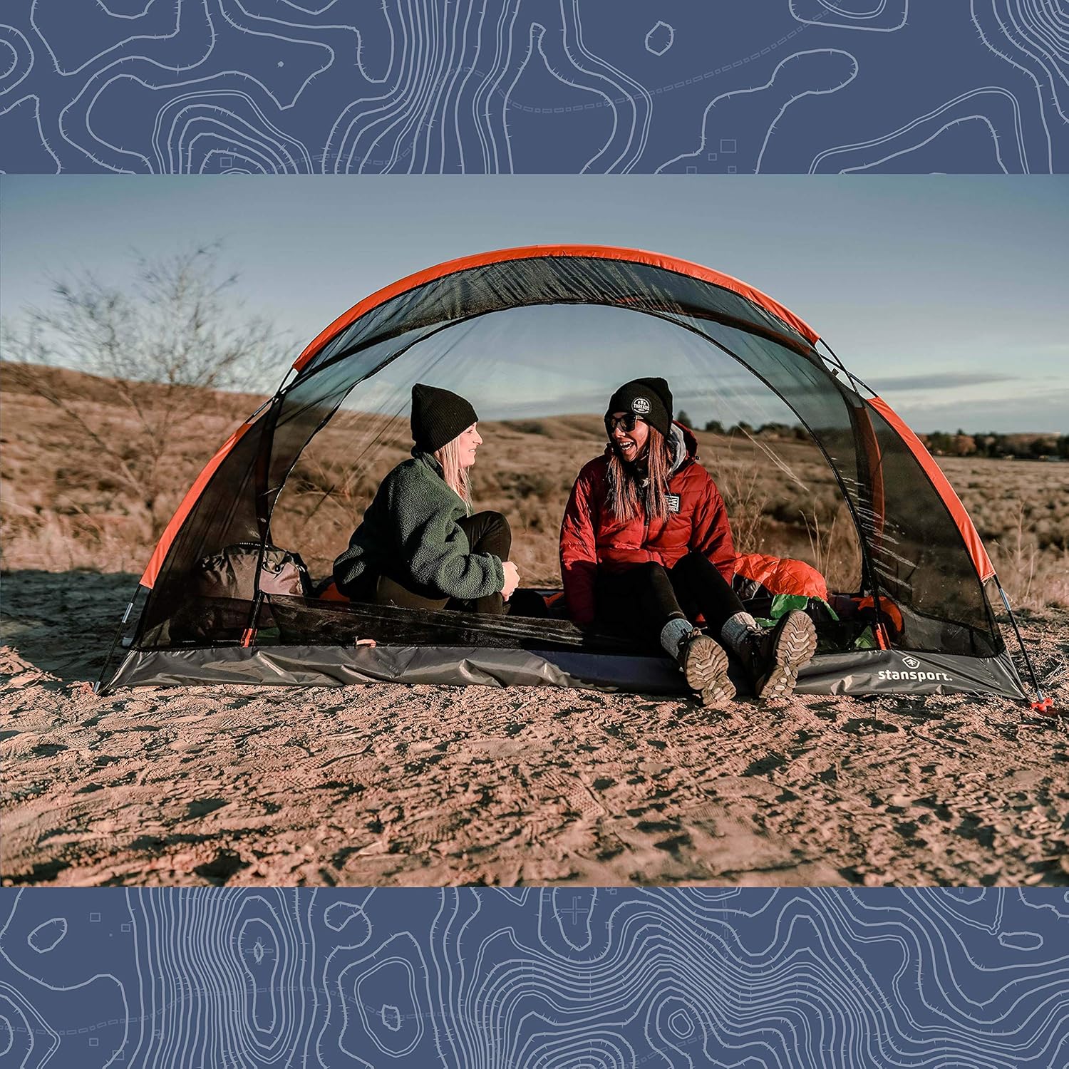 STANSPORT Portable Camp Toilet 14 x 14 x 14 in, Green : Camping Sanitation Supplies : Sports & Outdoors