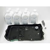 ZF Automatic Transmission Oil Pan Filter Kit 1087298247 and 7 Liters of ZF Transmission Fluid (Lifeguard 8 - S671090312)