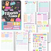 Fitness Journal for Women - Workout Journal for Women, Workout Log Book | Fitness Planner for Woman, Undated Gym Journals &amp; Exercise Journals, Gym and Health Notebook, Birthday Gifts