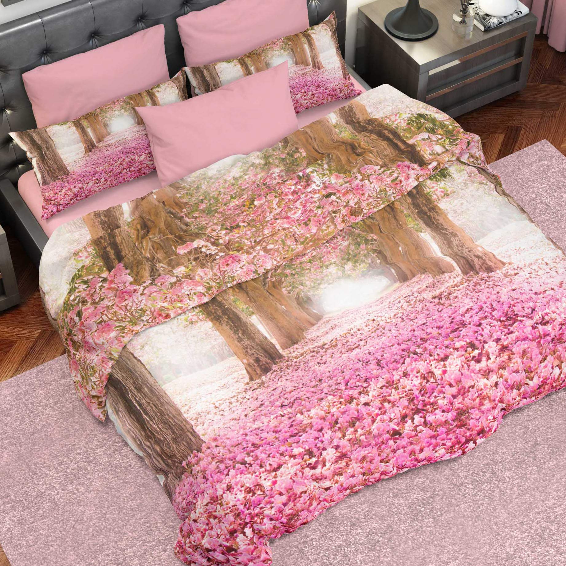 PETTI Artigiani Italiani-Single Duvet Cover, Bedding Set, Satin, 100% Made in Italy — image 1