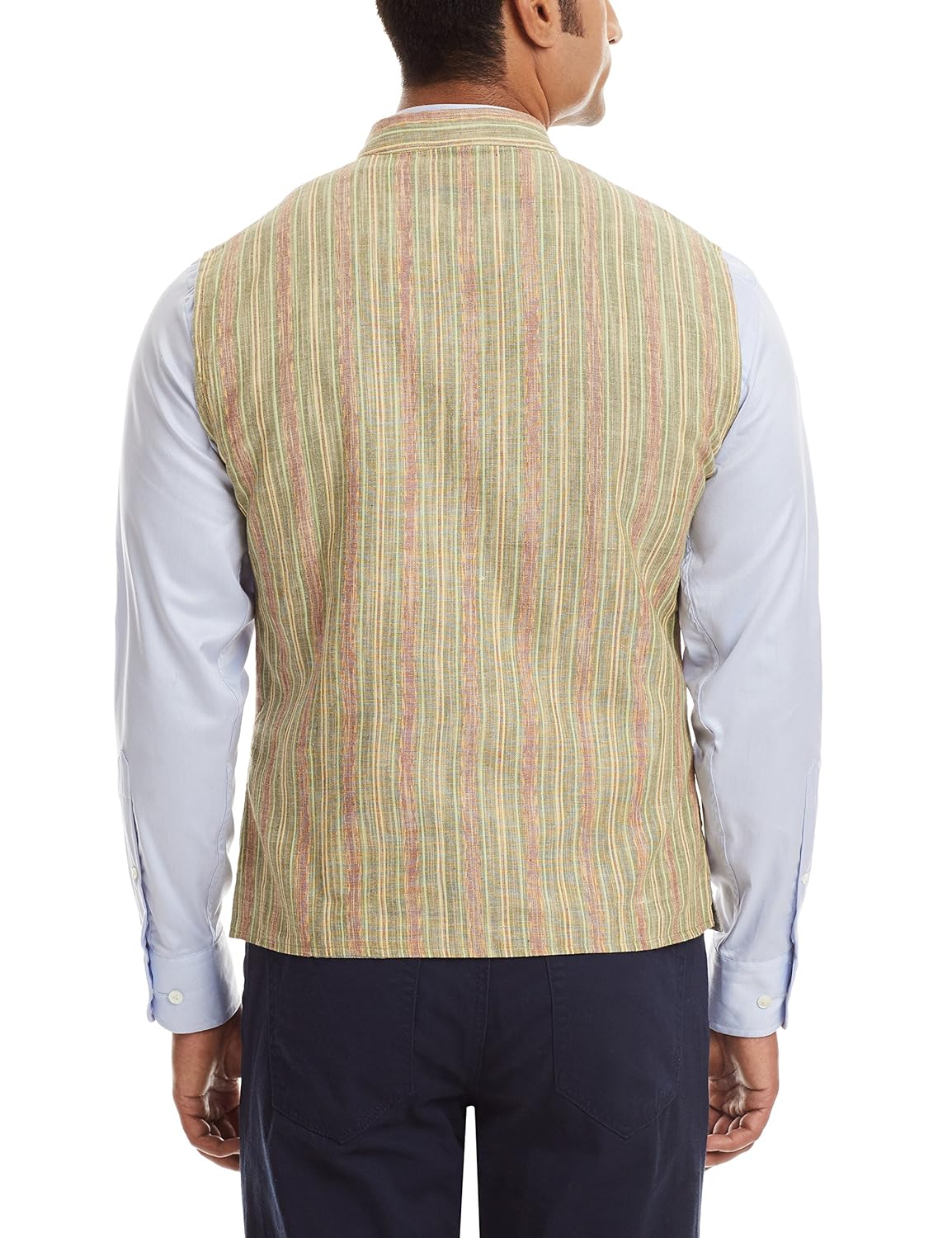 sobre estilo men's banded collar cotton jacket