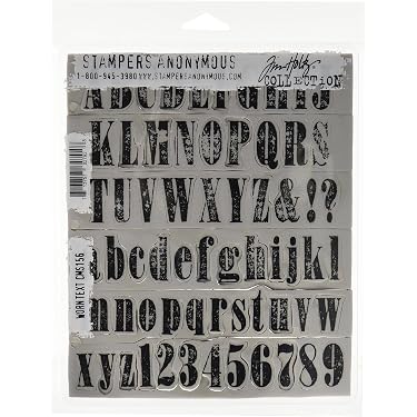 Amazon.com: Stampers Anonymous Tim Holtz Cling Rubber Stamp Set, 7