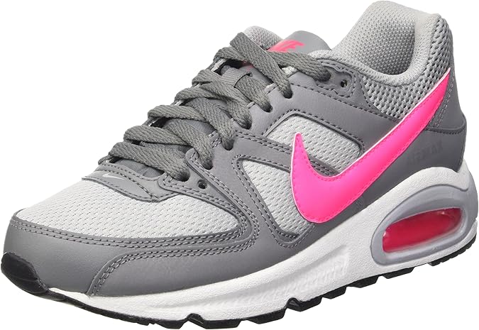 nike air max command grey and pink trainers