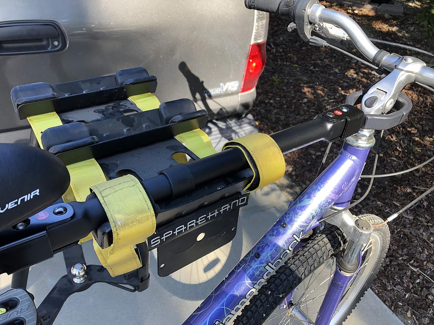 SPAREHAND Universal Adjustable Bike Frame Adapter for Rack Storage