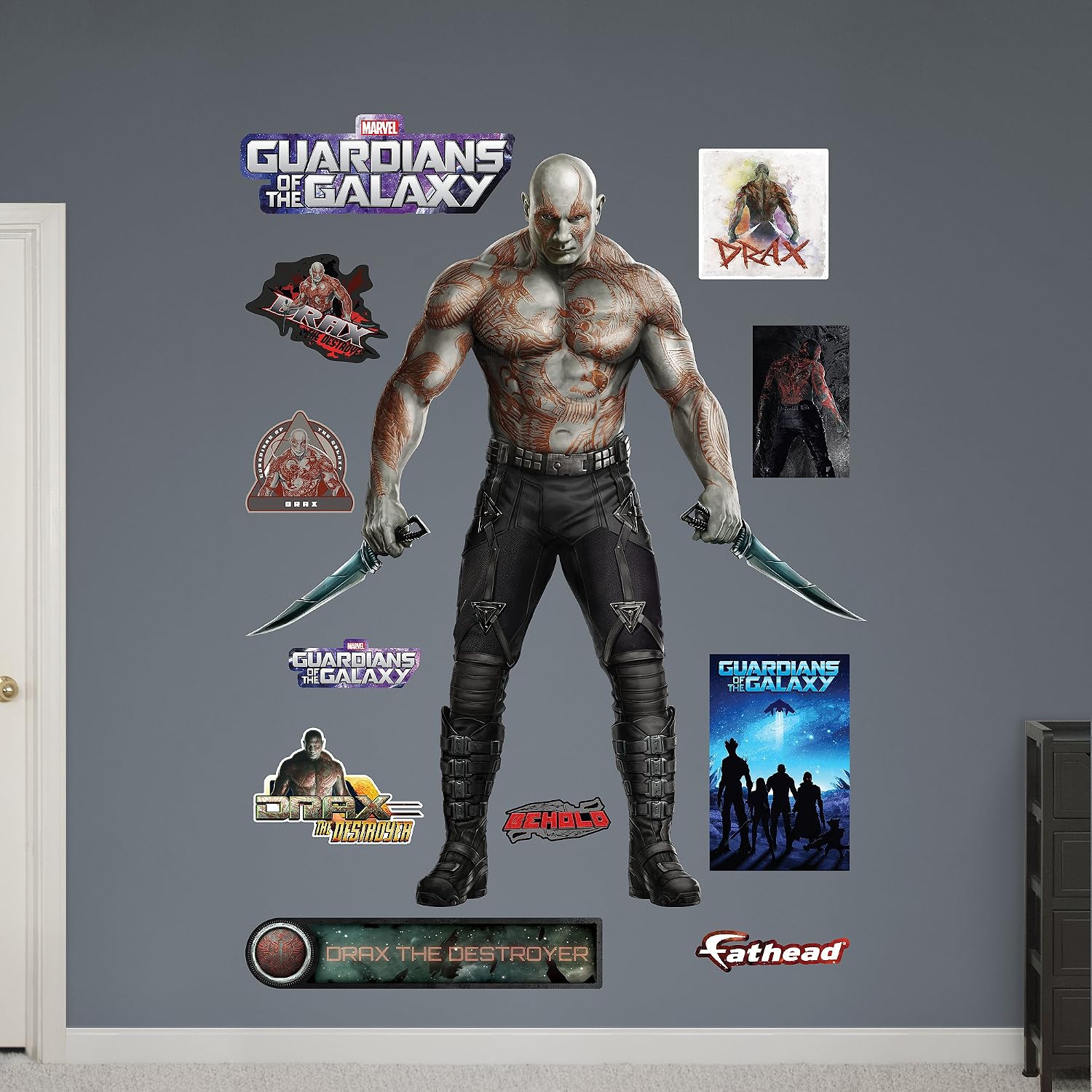 FATHEAD Drax The Destroyer Guardians of The Galaxy Decal