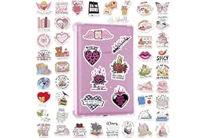 QTL Bookish Stickers for Kindle Ebook Laptop Holographic BookTok Stickers for Readers Gifts for Bookworms 80Pcs
