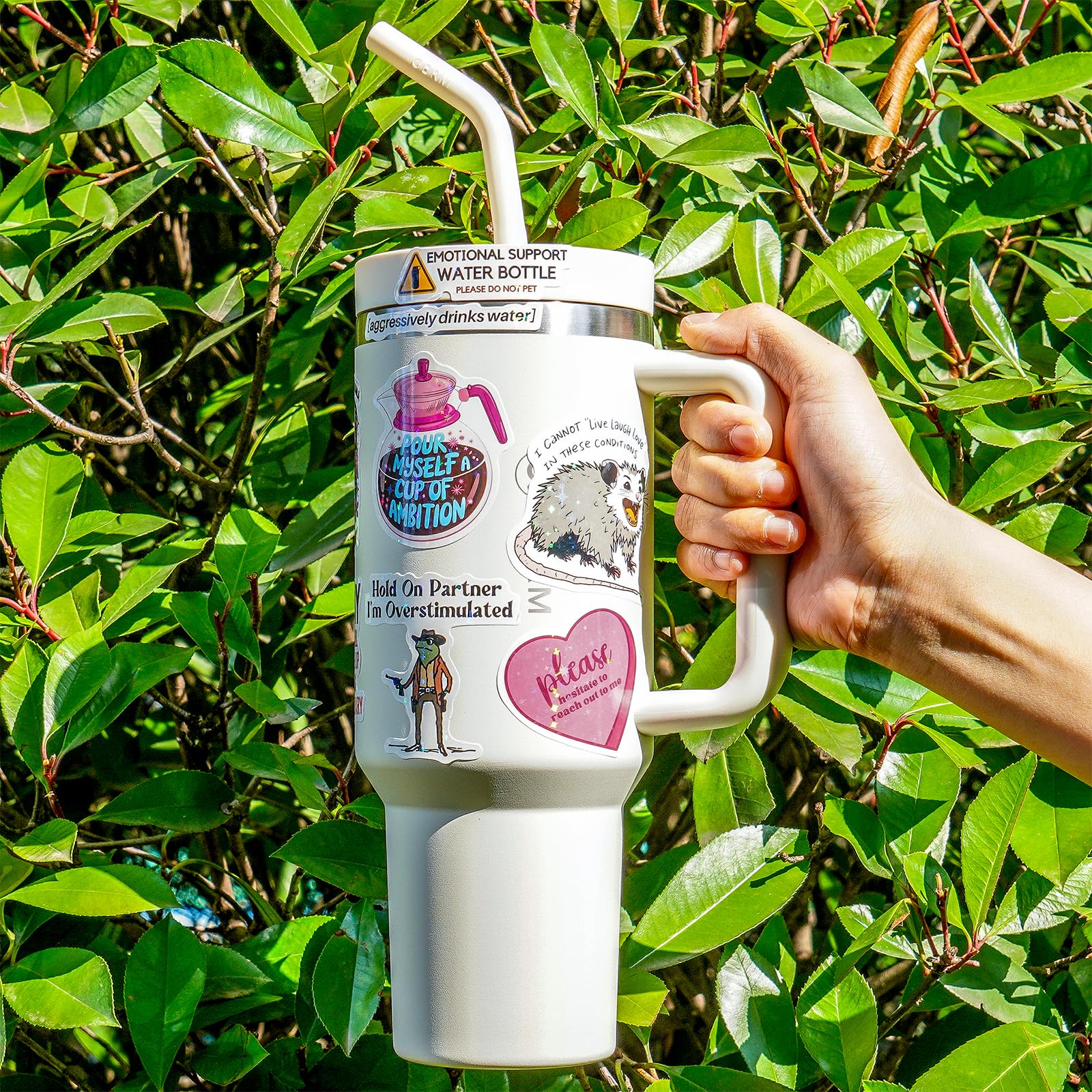 200 PCS Funny Holographic Stickers for Adults, Waterproof Vinyl Sarcastic Meme Decals for Laptop, Water Bottle, Phone, Kindle, Journal, Scrapbook, Bumper, Skateboard, Luggage, No Repeats