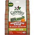 GREENIES Pumpkin Spice Flavor Natural Dental Dog Treats, All bone sizes