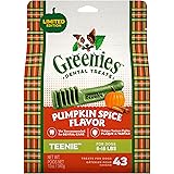 GREENIES Pumpkin Spice Flavor Natural Dental Dog Treats, All bone sizes