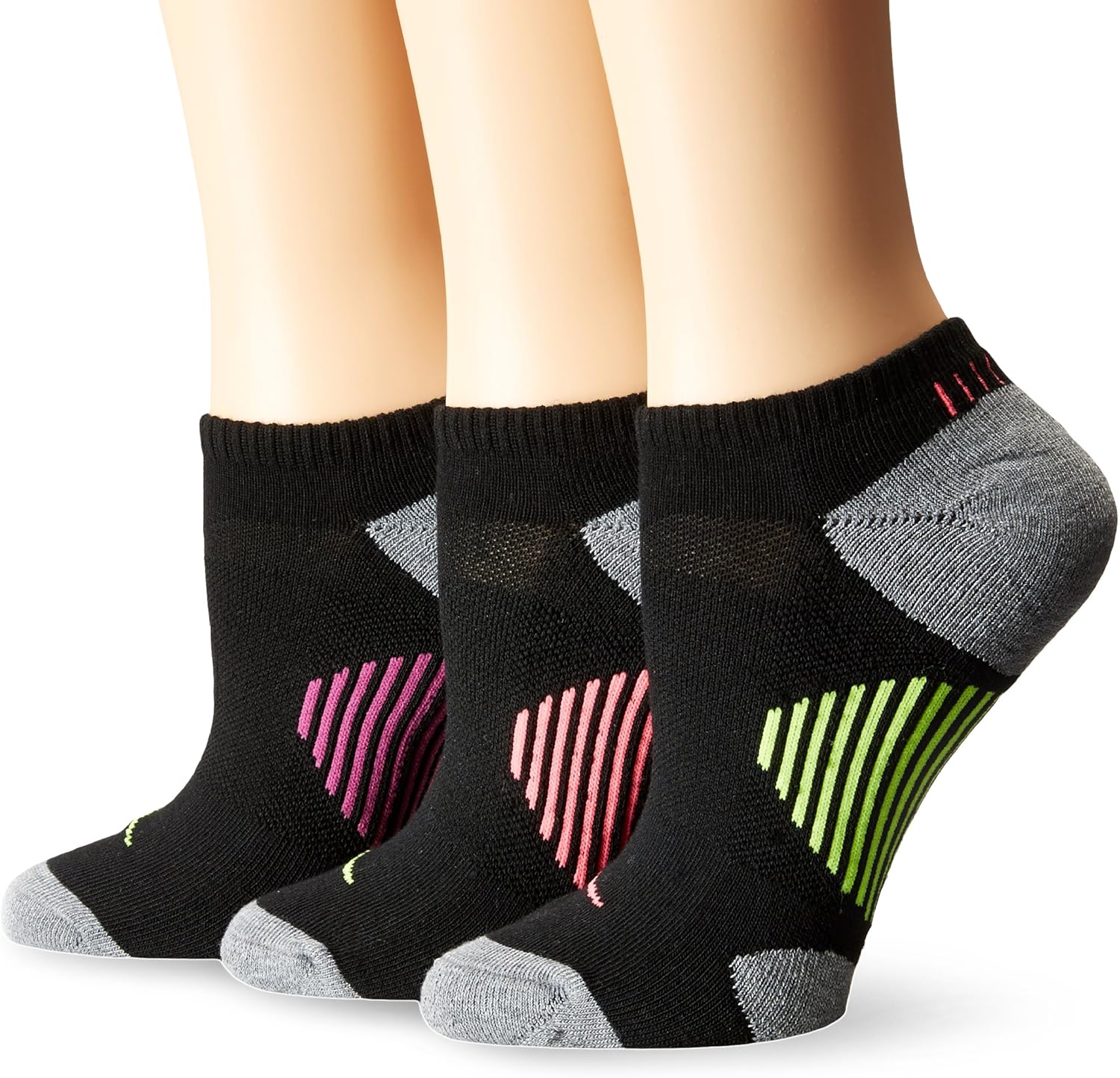 Saucony Women's 3 Pack No Show Athletic Performance Sport Socks Amazon