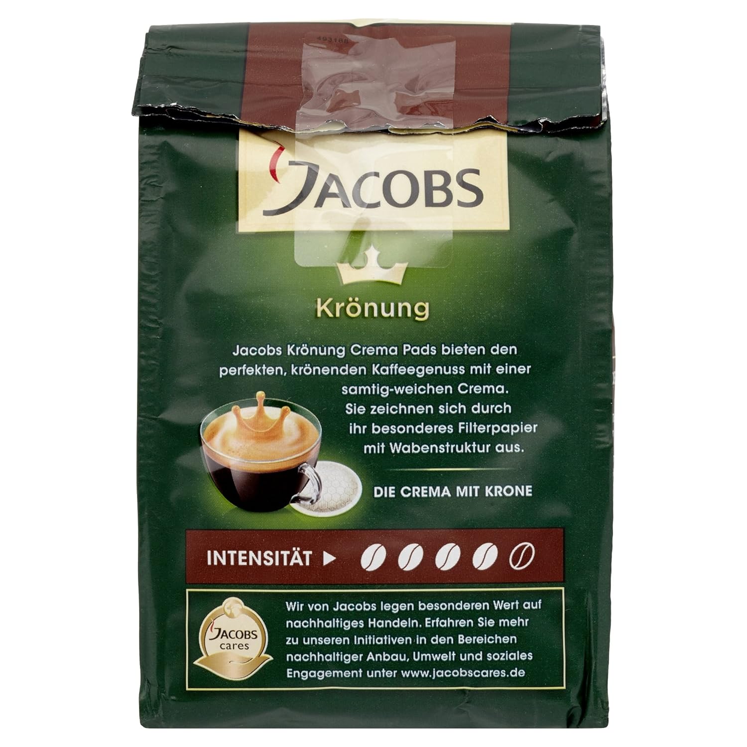 Jacobs Kronung Crema Pads Kraftig 16 Pads 105 G Amazon De