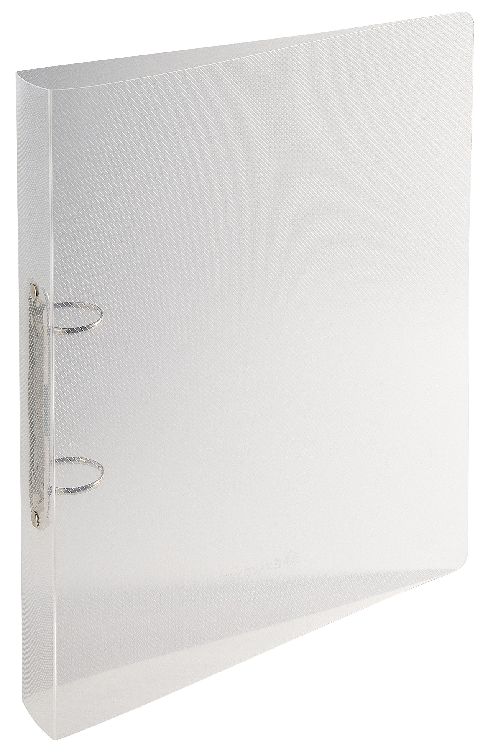 Exacompta 54342E Crystal ring binder made of PP (with 2 rings, spine 40 mm, 32 x 26.8 cm, robust) 1 piece crystal