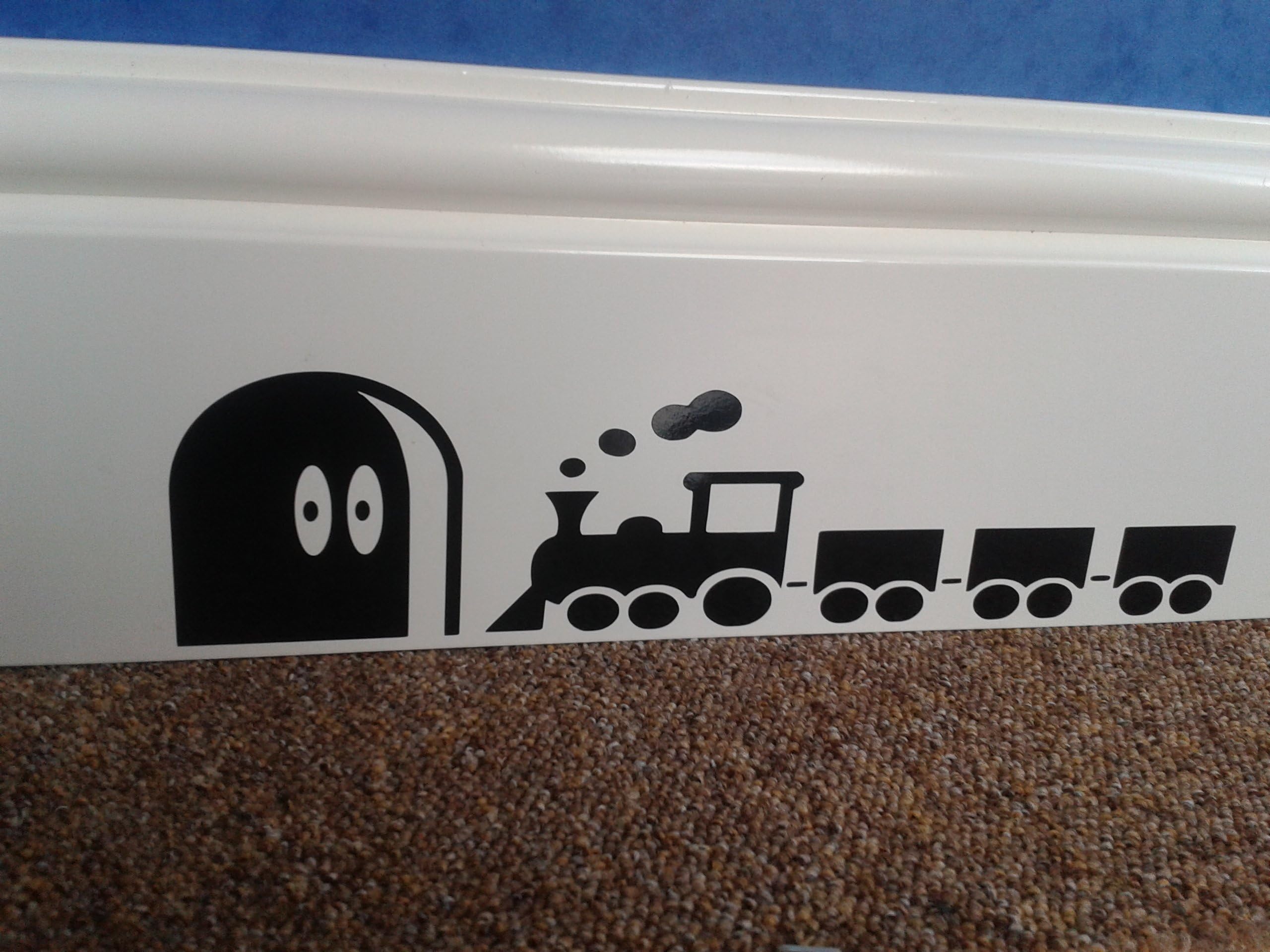 uksellingsuppliers Mouse Hole Large Thomas the Train Skirting Board Wall Art Sticker Vinyl Decal 25cm x 6cm high