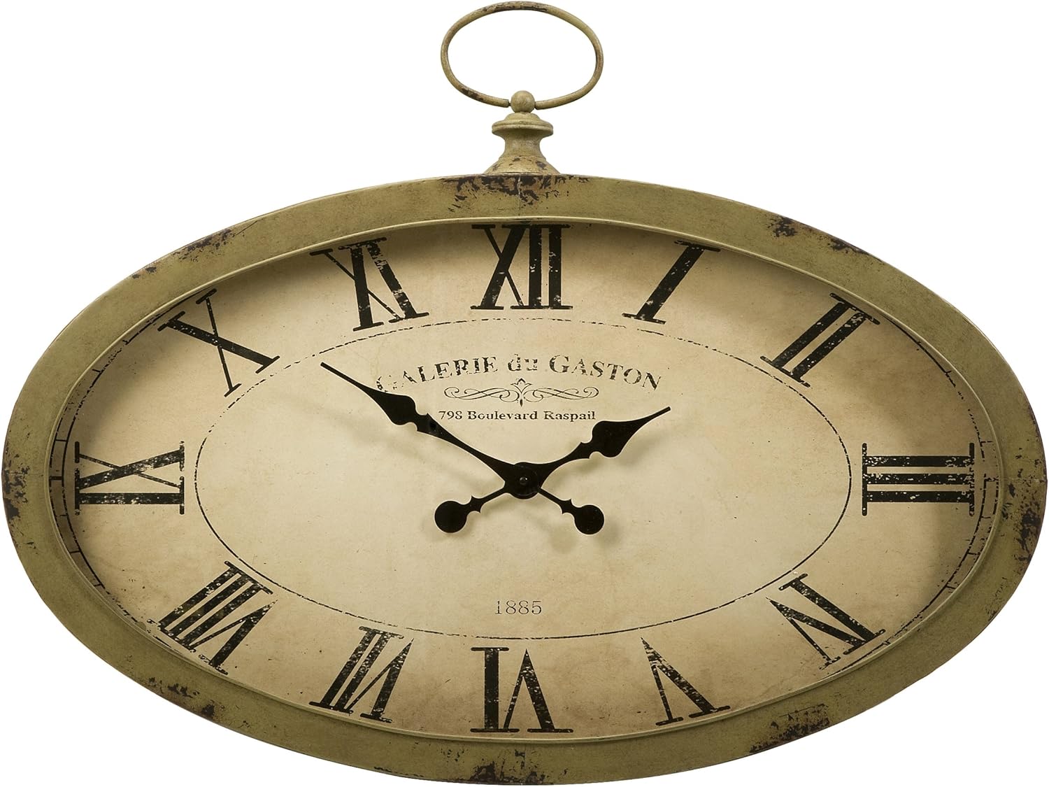 1885 Galerie du Gaston Oval Wall Clock Home & Kitchen