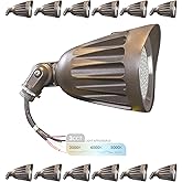 NUWATT 25W LED Bullet Spot Light for Outdoor Landscapes, 3500 LM Bright Illumination for Yard, 3000K/4000K/5000K Selectable, 