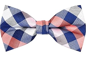 OCIA Men's Fun Pattern Pre-Tied Bow Tie Animal Music Plaid Floral Bowtie for Mens Boys