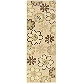 SAFAVIEH Courtyard Collection 2'7" x 5' Natural Brown / Olive CY4035A Indoor/ Outdoor Waterproof Easy-Cleaning Patio Backyard