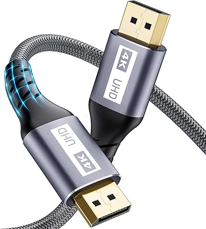 Yurnero Cable Displayport 4k 3m Dp A Dp 4k 60hz 2k 165hz 2k 144hz Nailon Trenzado De Alta Velocidad Para Pc Tv Proyector Monitor Tarjetas Graficas Amazon Es Electronica