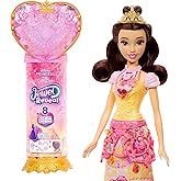 Mattel Disney Princess Belle Surprise Fashion Doll &amp; Accessories | 8 Surprises, Including Heart Gem Box, Ring for Child &amp; 9 Play Pieces, Inspired by Beauty &amp; the Beast Movie
