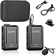 Movo WMX-1 2.4GHz Wireless Lavalier Microphone System Compatible with DSLR Cameras, Camcorders, iPhone, Android Smartphones, and Tablets (200' ft Audio Range)