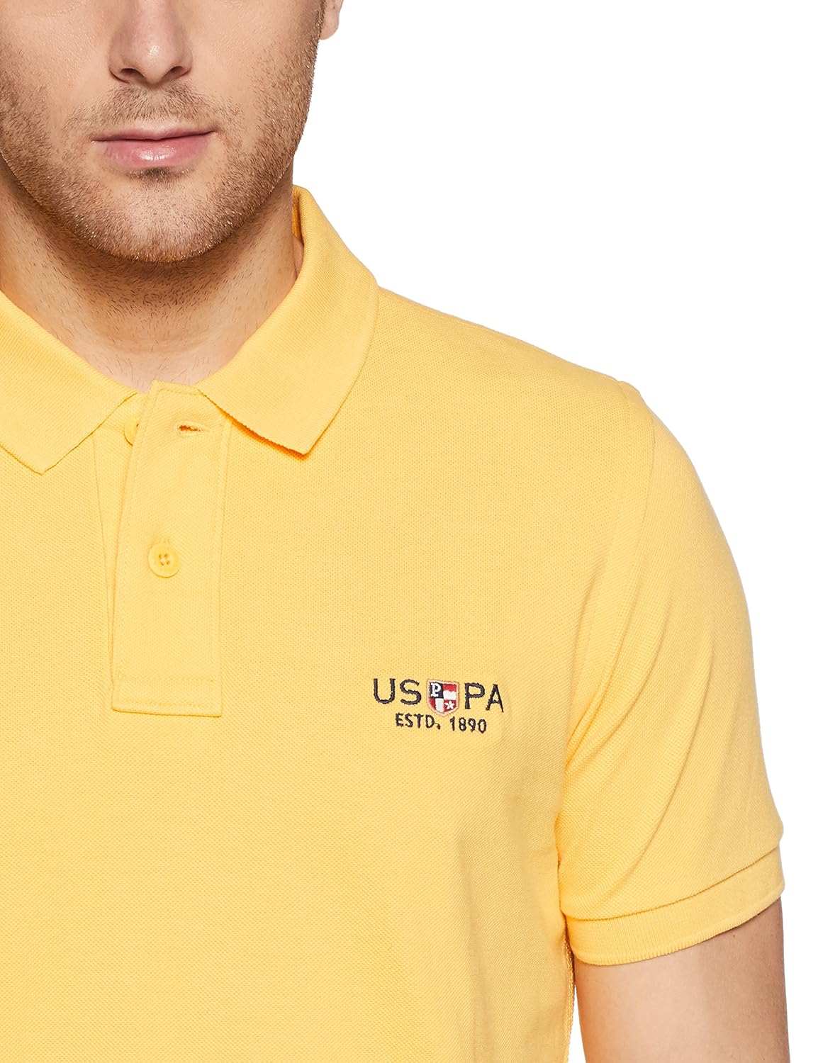 u.s. polo assn. men's solid regular fit cotton polo