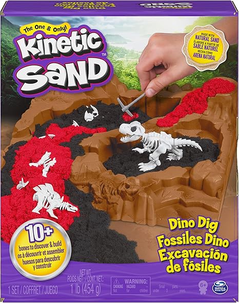 kinetic sand dino dig playset