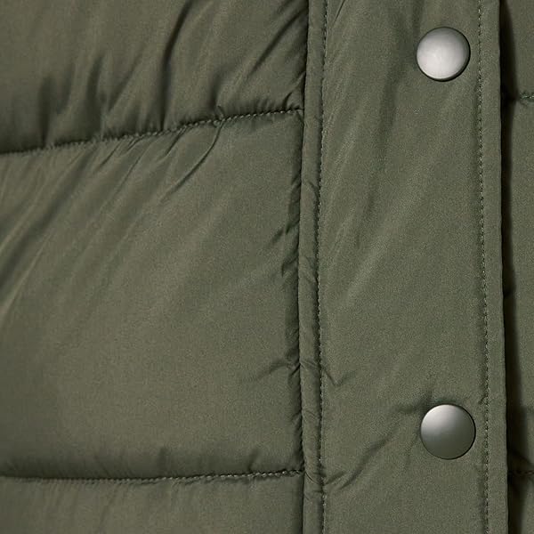 AMAZON ESSENTIALS WOMEN’S HEAVYWEIGHT QUILTED LONG-SLEEVE HOODED PUFFER COAT (AVAILABLE IN PLUS SIZE), OLIVE, 5X