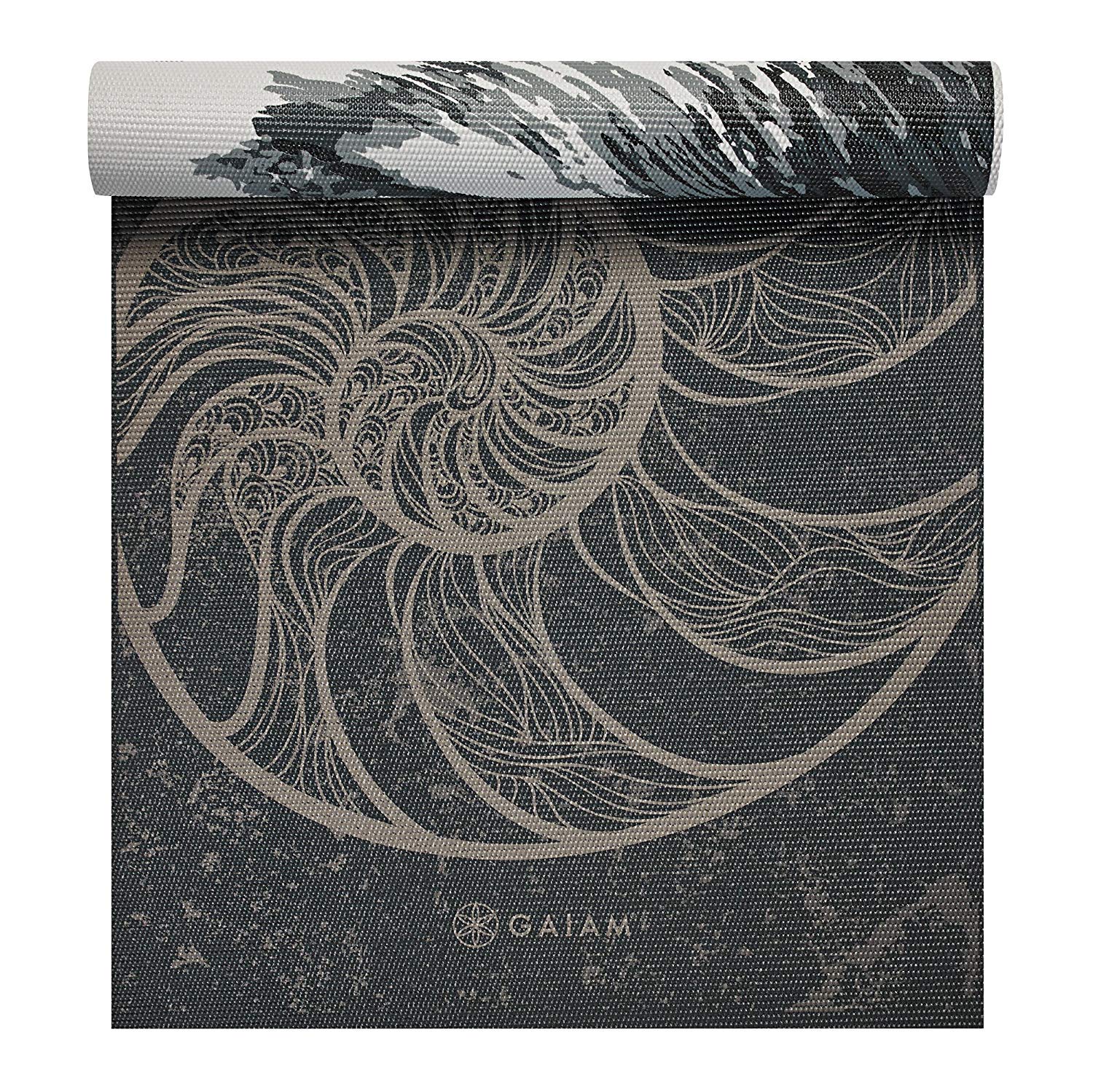 Gaiam Yoga Mat Premium Print Reversible Extra Thick Non Slip Exercise & Fitness Mat for All Types of Yoga, Pilates & Floor Workouts, Zara Rogue, 68 Inch L x 24 W x 6mm Thick - Image 4