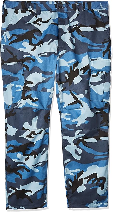 sky blue camo cargo pants