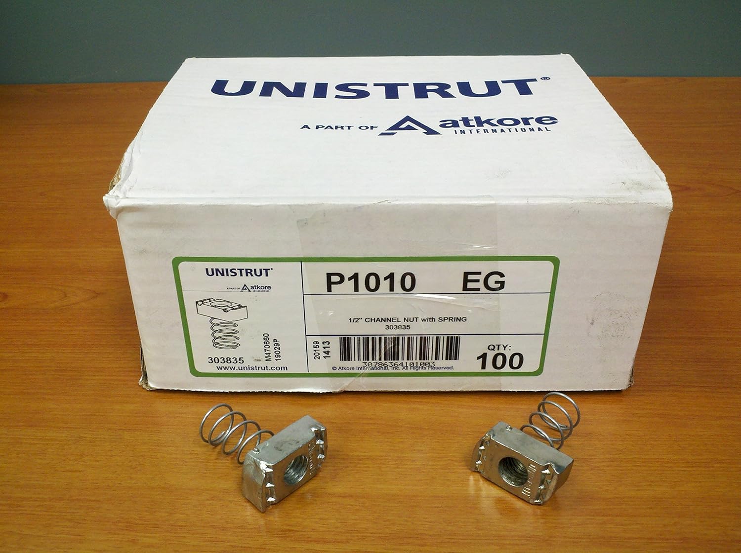 StrutChannel Nuts 1/420 Unistrut Channel Nuts with spring Electro