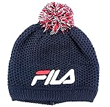 FILA Adult Unisex Textured Pom Beanie Knit Hat
