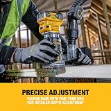DEWALT 18V XR Brushless Compact Router 1/4 inch DCW604NT-XJ Tool Only view 9