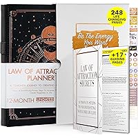 Law of Attraction Planner - Undated Deluxe Weekly, Monthly Planner, a 12 Month Journey to Increase Productivity & Happiness -