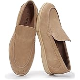 Project Cloud Mens Shoes 100% Genuine Leather Memory Foam Insole Loafers Slip On Shoes for Men - Venetian Men Casual Shoes Loafers for Men (Mark)